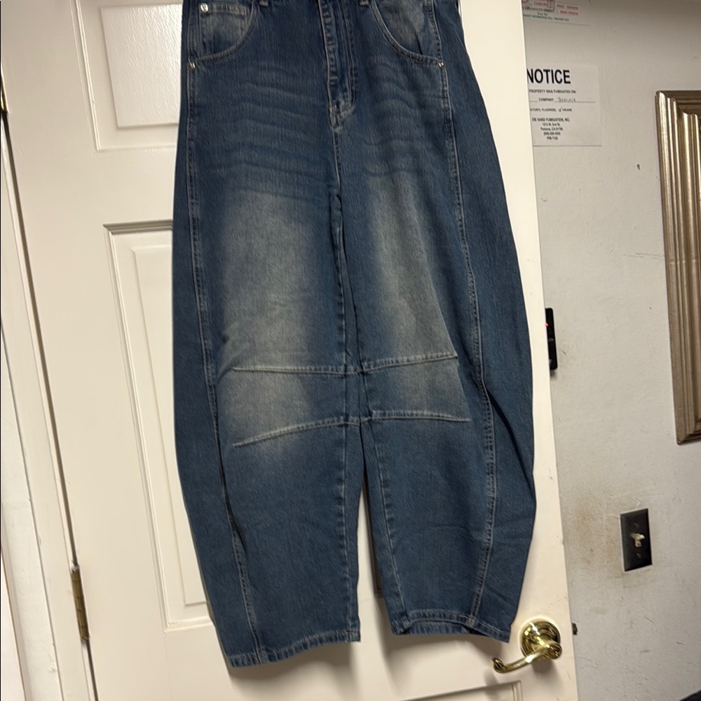 H&M Blue Wide Leg Jeans